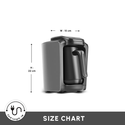 Karaca Hatır Neo-S Turkish Coffee Maker, 535W, Space Grey