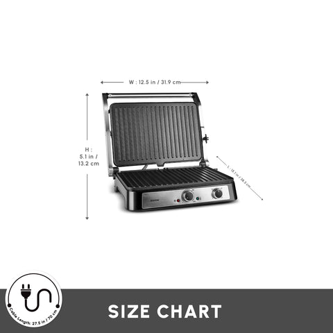 Karaca Toastmate Sandwich Toaster and Grilling Machine, 2000W, Inox