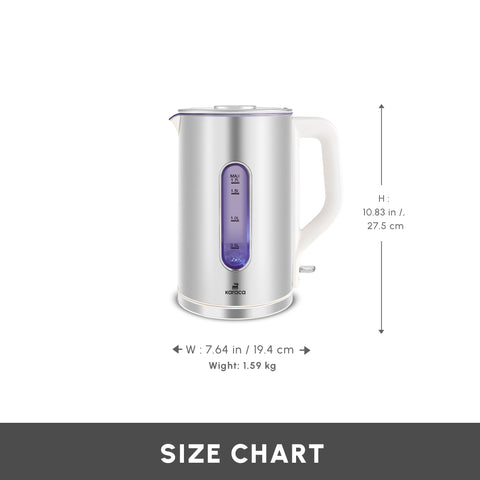 Karaca Inoxen Kettle, 1.7L, Starlight Inox