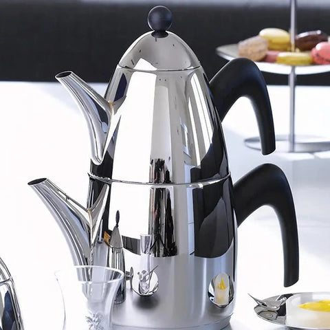 Jumbo 6500 Stainless Steel Midi Teapot, 3.3,L Black