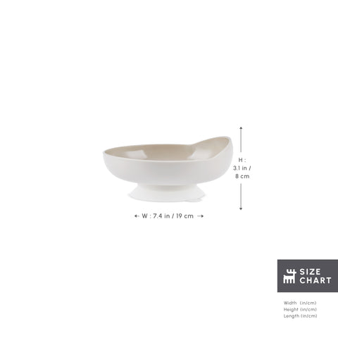 Karaca For All Anti Spill Dinner Plate, 19cm, Beige