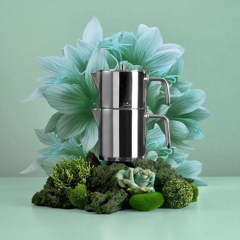 Jumbo Metalix Midi Full Metal Stainless Steel Induction Teapot, Midi, Silver