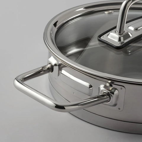 Jumbo Assos 6-Piece Stainless Steel Induction Cookware Set, Midi, Silver