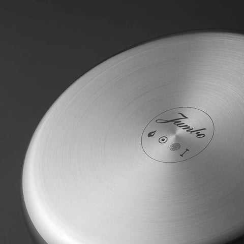 Jumbo Flame 8-Piece Stainless Steel Induction Cookware Set, Silver