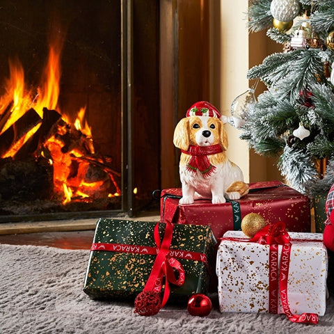 Karaca Home Cavalier Dog Decorative Box, 25cm