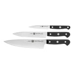 Zwilling Gourmet 3 Piece Knife Set, Black Silver