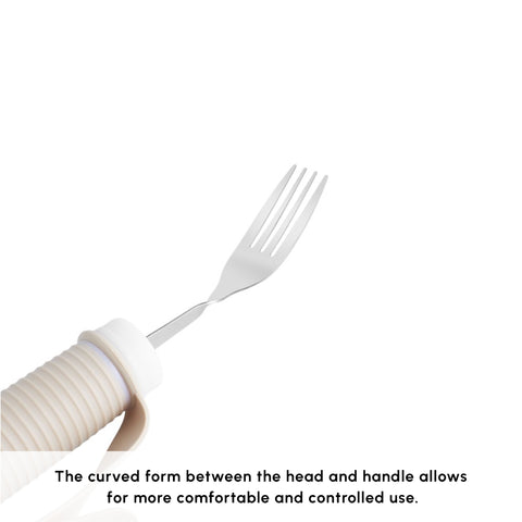Karaca For All Easy-Grip 3-Piece Stainless Steel Cutlery Set, Beige