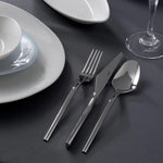 Jumbo 5100 Quartz 84-Piece Stainless Steel Cutlery Set for 12 People, Silver