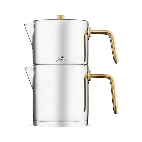 Jumbo Metalix Stainless Steel Induction Teapot, Midi, Titanium Gold