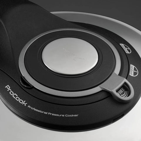 Jumbo Procook 4-Piece 4+6 L Stainless Steel Pressure Cooker, Silver