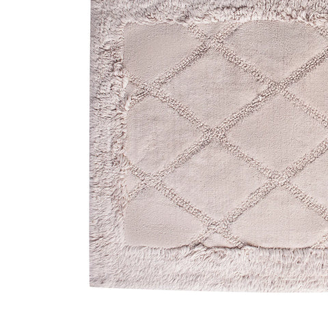 Karaca Home Veronica 100% Turkish Cotton Bath Mat, 2 Piece, Misk