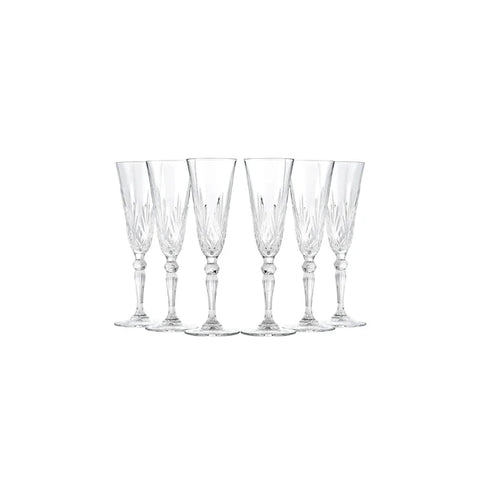 RCR 25600020006 Melodia Luxion Crystal Lot de 6 Verres à Champagne RCR 25600020006 Melodia Luxion Crystal Lot de 6 Verres à Champagne