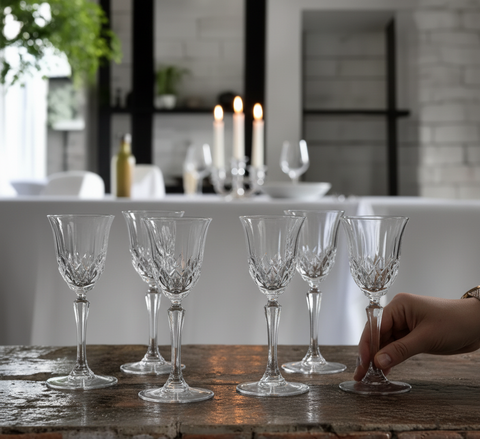 Rcr Adagio 6-Piece Liqueur Glass Set, 80ml, Clear