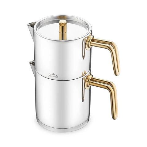 Jumbo Metalix Stainless Steel Induction Teapot, Midi, Titanium Gold