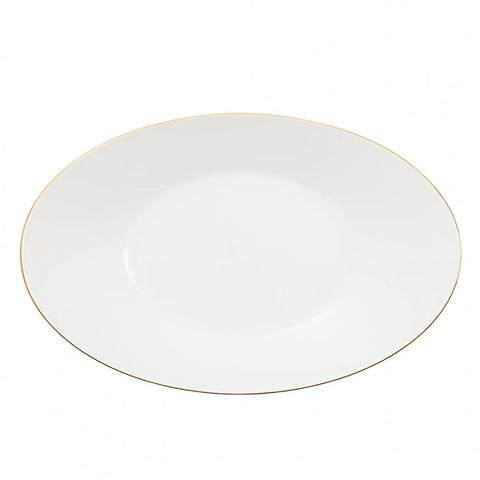 Jumbo Bone China Moon Gold 64-Piece Dinner Set for 12 People, Gold