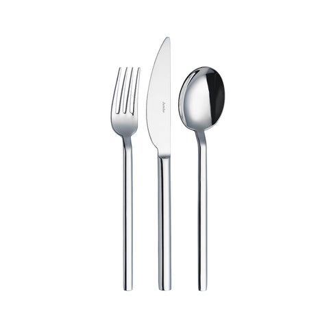 Jumbo 8100 84-Piece Stainless Steel Cutlery Set for 12 People, Silver