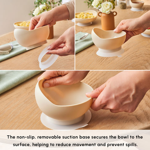 Karaca For All Anti Spill Cereal/Soup Bowl, 13cm, Beige