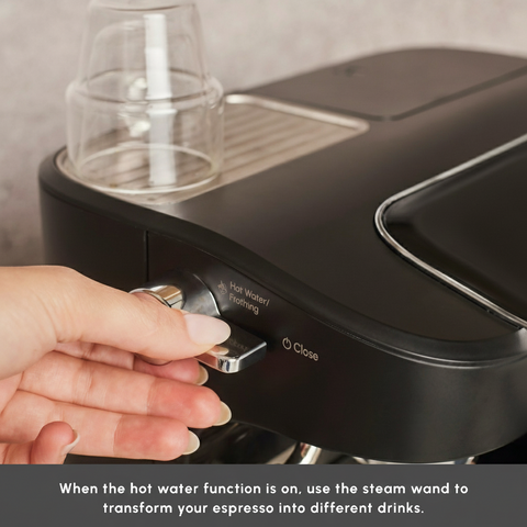 Karaca Hatır Perfetto Espresso and Turkish Coffee Machine, 1900W, 1,8L, Inox