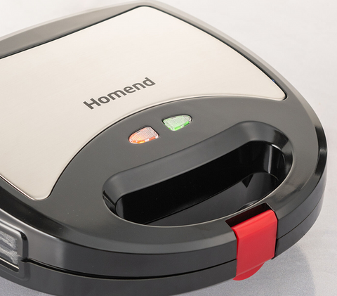 Homend Toastbuster 1325H Removable Plate Toast & Waffle Maker, 750W, Black