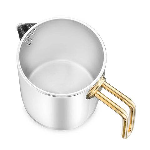 Jumbo Metalix Stainless Steel Induction Teapot, Midi, Titanium Gold