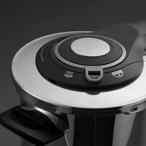 Jumbo Procook 4-Piece 4+6 L Stainless Steel Pressure Cooker, Silver