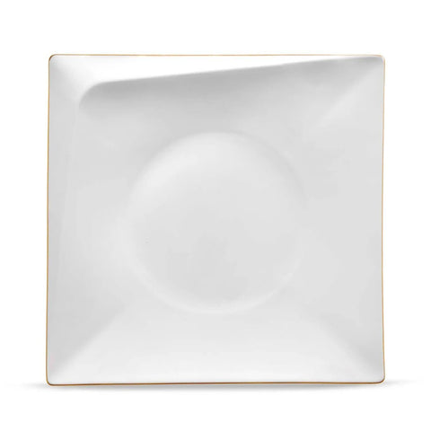 Jumbo Bone China Fold 58-Piece Dinner Set for 12 People, Gold