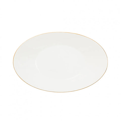 Jumbo Bone China Moon Gold 64-Piece Dinner Set for 12 People, Gold