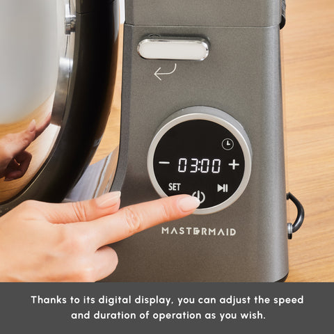 Karaca Mastermaid Chef Ultra Digital Stand Mixer, 7L, 2000W, Galaxy Grey