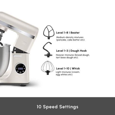 Karaca Mastermaid Chef Ultra Digital Stand Mixer, 7L, 2000W, Starlight