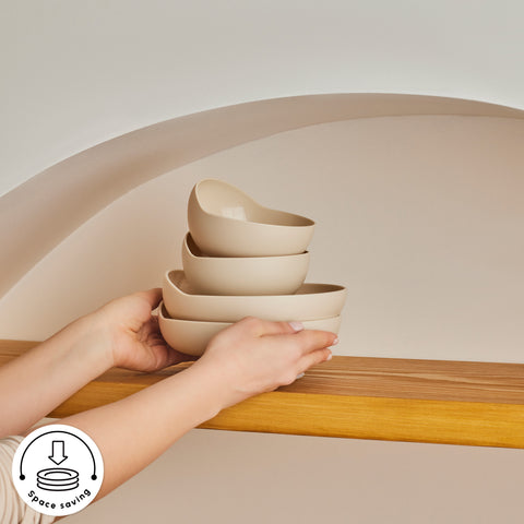 Karaca For All Anti Spill Cereal/Soup Bowl, 13cm, Beige