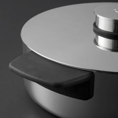 Jumbo Infinity 8-Piece 3Ply Stainless Steel Induction Cookware Set, Silver