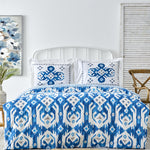 Karaca Neos 100% Turkish Cotton Duvet Cover Set, Double, Blue