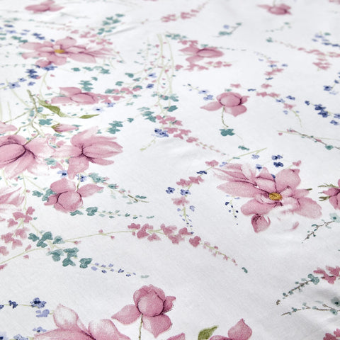 Karaca Home Dalila 100% Turkish Cotton Duvet Cover Set, Double, Pink