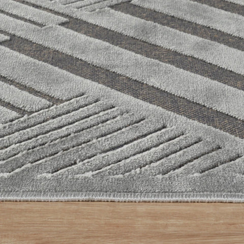 Kasmir Rugs 7/24 Scandinavian Copenhagen Rug, 80cmx150cm, Grey