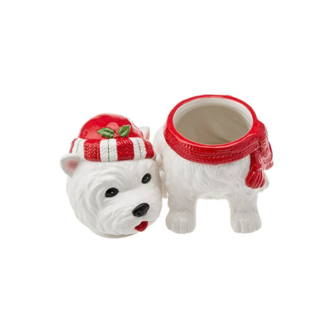 Karaca Home Maltese Dog Decorative Box, 25cm