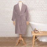 Karaca Home Daily Soft 100% Turkish Cotton Bathrobe, L/XL, Grey