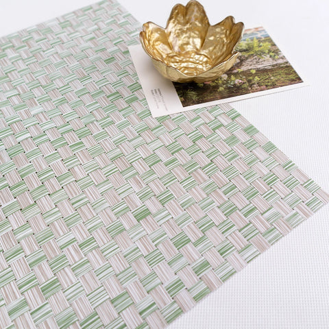 Karaca Home Baldwin 2-Piece American Placemat, 30x45cm, Green