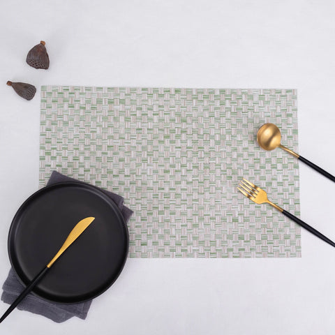 Karaca Home Baldwin 2-Piece American Placemat, 30x45cm, Green