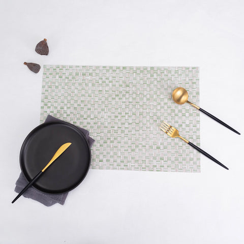 Karaca Home Baldwin 2-Piece American Placemat, 30x45cm, Green