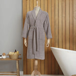 Karaca Home Dielle Recycle Bathrobe, S/M, Grey