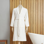 Karaca Home Dielle Recycle Bathrobe, S/M, Offwhite