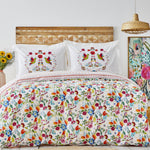 Karaca Parlin 100% Turkish Cotton Duvet Cover Set, Single, Fushia