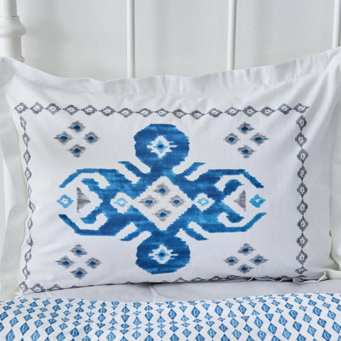 Karaca Neos 100% Turkish Cotton Duvet Cover Set, Single, Blue