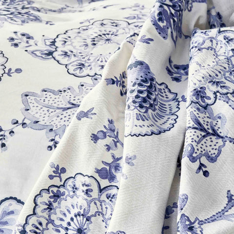 Karaca Amar 100% Turkish Cotton Duvet Cover Set, Single, Blue