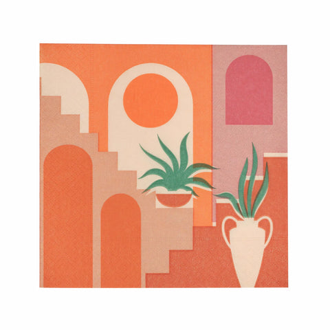 Karaca Home Vintage 20-Piece Paper Napkin, 33cmx33cm, Multi