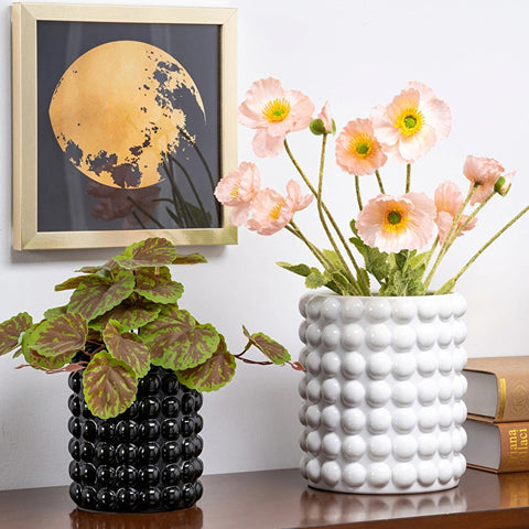 Karaca Home Rocco Decorative Vase, White, 16 x 16 x 18cm