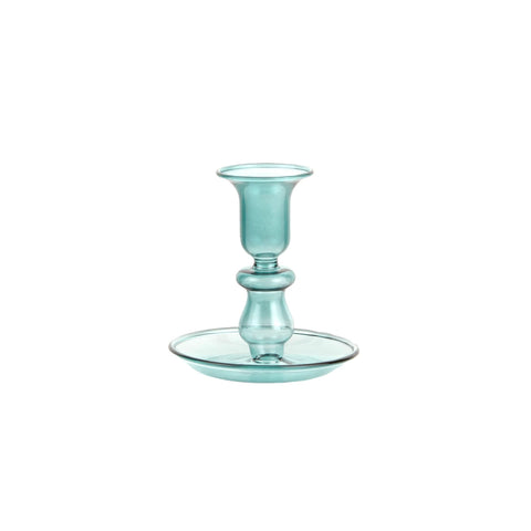 Alyce Glass Candle Holder, 10x10cm, Green