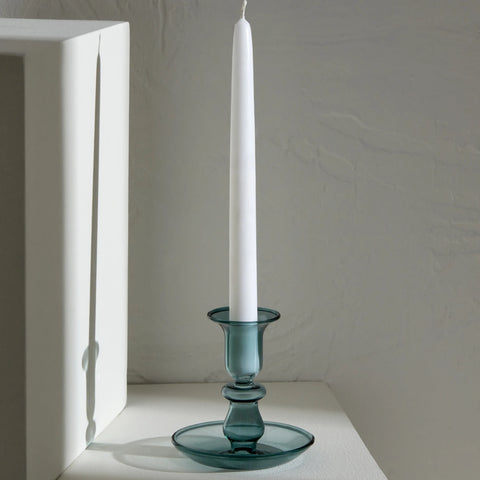 Alyce Glass Candle Holder, 10x10cm, Green