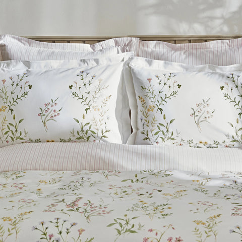 Karaca Home Sera 100% Turkish Cotton Duvet Cover Set with Bed Sheet, Double, Green