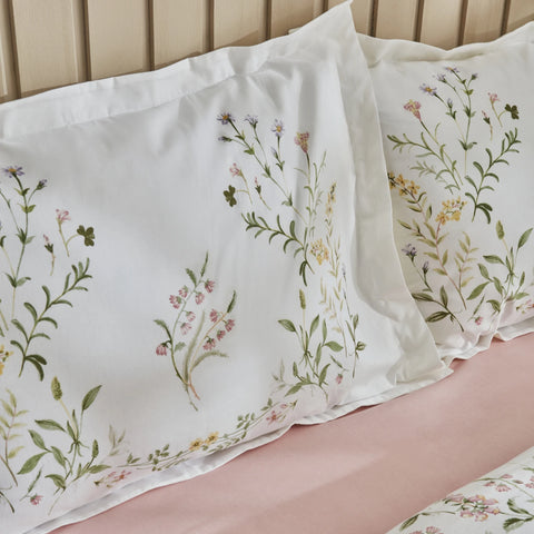 Karaca Home Sera 100% Turkish Cotton Duvet Cover Set with Bed Sheet, Double, Green